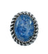 Denim Lapis Navajo Sterling Silver Ring Size 7-3/4 SN20256